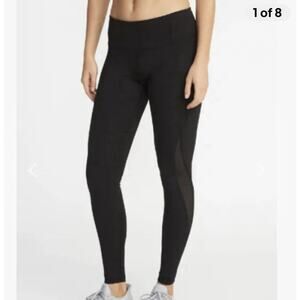 Old Navy Active Elevate Go-Dry Black Leggings Women’s XS Mesh Accents Workout